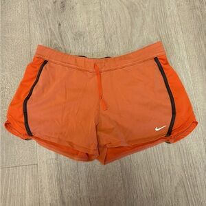 Nike Women's Vibrant Orange Athletic Shorts